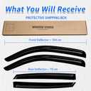 Window Rain Guards fit Honda Civic Hatchback 2016-2021 4PC Window Visors Vent Shade Deflector Tape On
