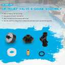 24850-0105 Air Relief Valve & Gauge Assembly Replacement for Select Sta-Rite Pool and Spa Filters