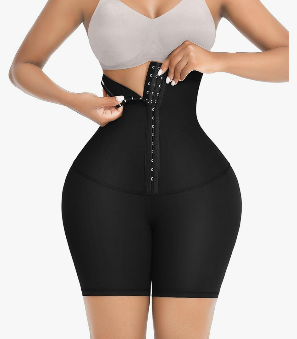 FeelinGirl Shapewear for Women Tummy Control High Waist Body Shaper Shorts Waist Trainer Girdle Thigh Slimming Panties Size M