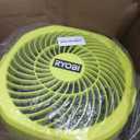 RYOBI RF18-0 18V ONE+ Cordless 3-Speed Whisper Fan (Bare Tool), Hyper Green