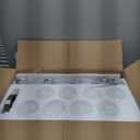 8-Light Brushed Nickel Vanity Lights, Modern Bathroom Light Fixtures with Clear Glass Shade, Wall Lamps for Mirror Kitchen Hallway Cabinet Living Room Sconces Lights - E26