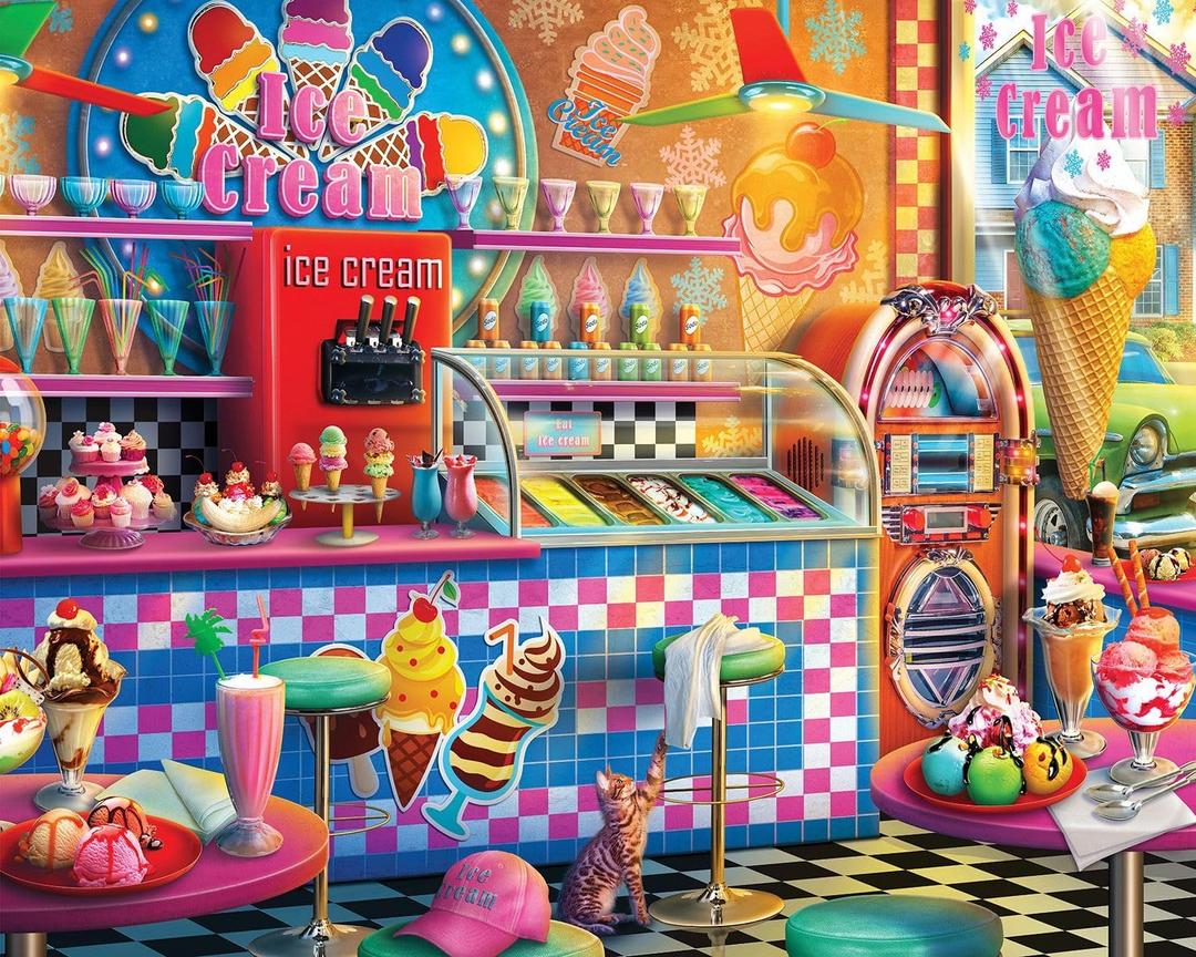 Springbok Ice Cream Shop 400 Piece Jigsaw Puzzle for Families