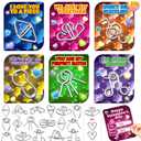 24 Pack Valentine Cards for Kids with Metal Brain Teaser Puzzles,Kids Valentines Day Gifts for School,Valentines Day Party Favors,Classroom Exchange Gift,Fidget Toys Bulk,Classroom Prizes