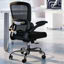 TRALT Office Chair - Ergonomic Desk Chair with Adjustable Lumbar Support, Mesh Computer Chair, Executive Chairs for Home Office Comfortable Lumbar Support (Black)