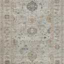 Loloi Magnolia Home by Joanna Gaines Millie Collection MIE-02 Sky/Gold 2'-7" x 8'-0", .25" Pile Height, Runner Rug