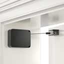 LAKIRA Retractable Automatic Door Closer with Anti-Slam Function - No-Screw Install for Standard, Screen & Sliding Doors - S304 Steel Cable with Powerful 3.5lb Closing Force (Pack of 1, Black)