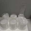 24 Pcs Glass Cylinder Vases for Centerpiece, 6 Inch Clear Cylinder Vase Bulk Small Glass Candle Holder Vases for Flowers Wedding Home Party (6"x3.4", 6"x2.6")