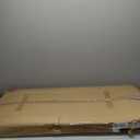 Frylr Small Folding Computer Desk  43.3 Inch Portable Table for Craft and Study, Lightweight Desk for Small Spaces, Foldable Laptop Table Built-in AC/USB Outlets for Convenience, Dark Oak