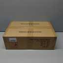 Storage Bins with Lids 6 Pack Clear Stackable Plastic Closet Organizers Containers w/Magnetic Door Box for Wardrobe Bedroom Office Dorm