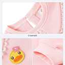 BDUCK+ Girls Boys Sweatshirt Cute Cartoon Yellow Duck Crewneck Pullover for Toddler Kids (3-12 Years) Long Sleeve Shirt Tops (Pink)