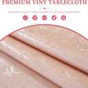Rectangle Table Cloth, Waterproof Heavy Duty Vinyl Tablecloths, Stain-Resistant Wipeable Rectangle or Round Table Cover for Indoor and Outdoor(Pink, 60"x102")