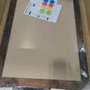 4 THOUGHT Dry Erase Board, 24" x 18" Magnetic Whiteboard Brown Vintage Wood Frame Wall-Mounted White Board Decorative Notice Board School, Office, Home, 8 Magnets 4 Markers 1 Eraser