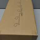 Plug in Track Lighting LED, Track Lighting Fixtures Ceiling, Black 6-Light Kitchen Light Kit, Plug in Wall Light with 14.8ft Power Cord, Rotatable Ceiling Spotlight for Bedroom(GU10 Socket, NO Bulb)