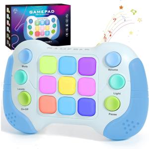 AOTIBO Fast Push Fidget Toys Handle, Flashing Handheld Game for Kids Teens Adults, Electronic Brain & Memory Game, Quick Push Buttons Gamepad, Xmas Birthday Gifts STEM Toys for Boys Girls
4 Packs