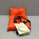 2 Pack Coast Guard Approved Life Jackets. High Visibility Color Type II Keyhole Life Vest in Classic May West Style. Compliance Flotation Device (Adult Orange)