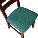 Genina Seat Covers for Dining Room Chair Seat Slipcovers Kitchen Chair Covers (Teal, 4 Pcs)