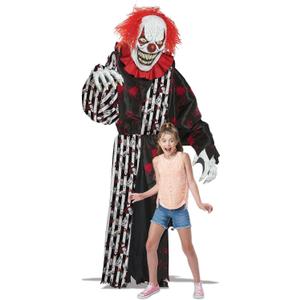 Towering Terror Clown, 2-in-1 Halloween Costume & Decor
