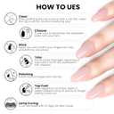 2 x Semi Cured Gel Nail Strips | Built-In Gel Top Coat | UV Light Required | Salon Quality, Easy Application And Removal (Leopard Goldtrim French)