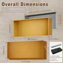 Large LED Shower Niche, Only Fits 27.6"x11.8"x4.9", No Tile Needed Stainless Steel Niche for Shower Wall Recessed, Shower Wall Insert Organizer for Bathroom Storage, Bathroom Niche Shelf