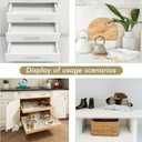 2 x Cohoo Home Drawer Cabinet and Shelf Liner, 12in11.8Ft Shelf Liners for Kitchen Cabinet Non Slip, Non Adhesive Kitchen Drawer Cupboard Mat, Durable Strong Grip Washable Bathroom White