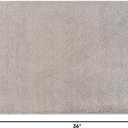 Luul Home Non Slip Solid Area Rug Gray 2x3 Rubber Back Soft Doormat Rugs for Living Room Kitchen Bedroom and Hallway Stain Resistant Washable Easy Cleaning Non Shedding Carpet Gray 2 x 3