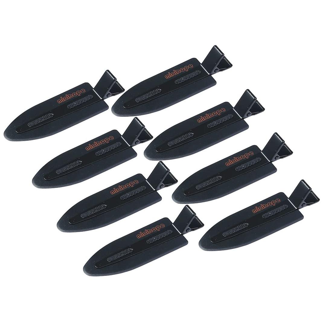 No Crease Styling Clips, Big Size 3.1inch 8cm, Black,8-Count.