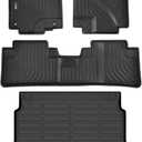 HAFIDI All Weather Car Floor Mats & Cargo Liner for Honda CRV 2012-2016 Floor Liners (Not fit EX-L & CRV Touring & with Subwoofer) Custom Fit Full Set Accessories - Black