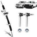 Hydraulic Power Steering Rack and Pinion Compatible with 2007-2013 Chevrolet Silverado 1500, GMC Sierra 1500 with Outer Tie Rod Ends