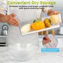 4Pack Fridge Organizer, Stackable Refrigerator Organizer Bins, 
Capacity	3.48 gallons