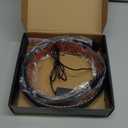 Light up Car Spoiler, Universal Exterior Rear Roof Spoiler Tail Wing Splitter Carbon Fiber Accessories LED Strip Lights for Cars Driving Brake Turn Signal Running Warning Trim Lamp (4.26ft)