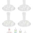 2 x Sippy Straw Nipple for Dr. Brown's Narrow Bottle & Sippy Spout Bottle, Soft 100% Silicone Baby Bottle Straw Nipple, 8m+, 4 Count