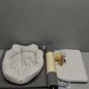 Gardner Pet 20" Cat Tree, Solid Wood Small Cat Tree, Cat Scratching-Posts & Hanging Toys, Removable Cat Bed, Compact Cat Tower Perch for Kittens(Grey, Circle-Corduroy)