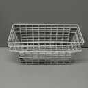 3PCS Hanging Wall Basket Wire Storage Baskets, White Wire Basket for Cabinet Door Organizer with 8 Hooks, Wall Mounted Shelf for Kitchen, Garage and Bathroom