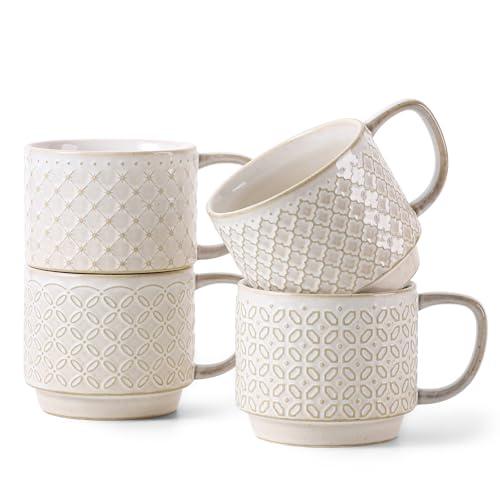 DOWAN 12oz Coffee Mugs Set of 4