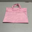 Large Zipper Pouch with Handle, 13.8" x 11", 2 Pockets, Organizer Bag for Documents, Arts, Coloring Books, Cross Stitch, Embroidery Supplies, 1 Pack - Pink