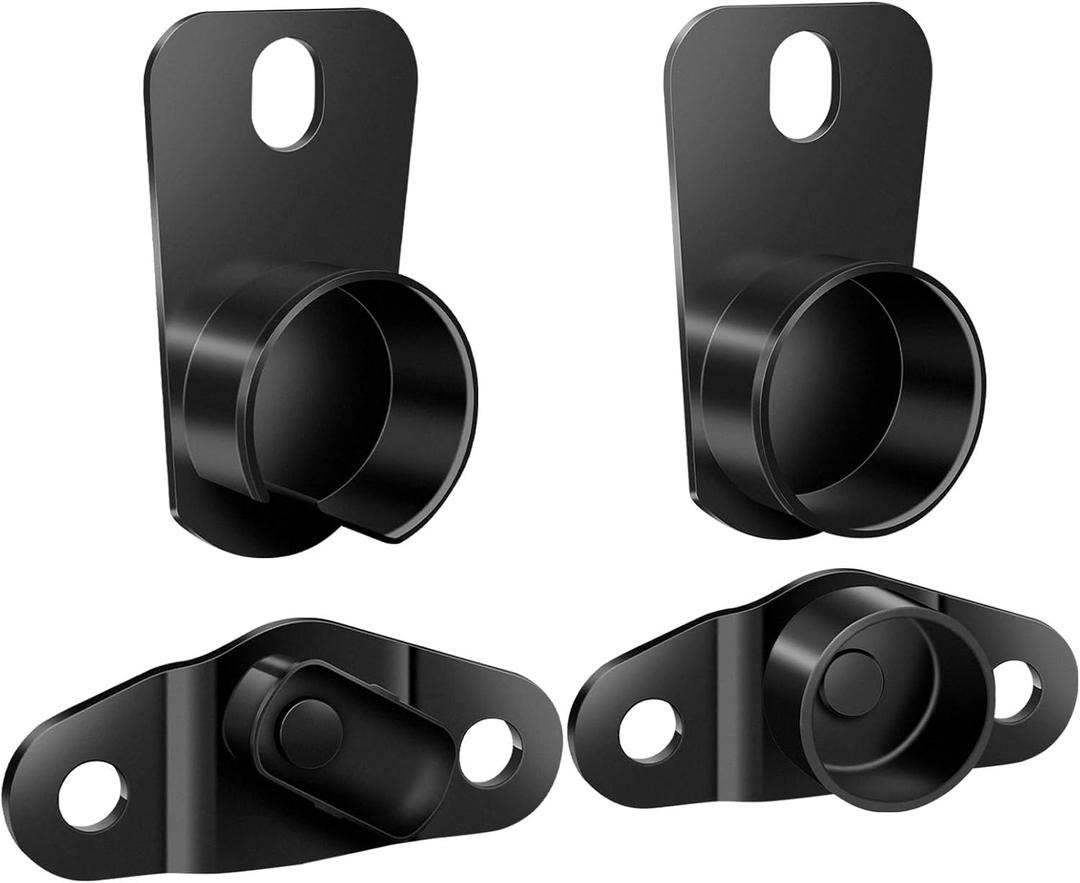 Tailgate Hinge Kit - Compatible with 1992-2000 Chevrolet Chevy GMC C1500, C2500, C3500, C3500HD, K1500, K2500, K3500  Upgraded Metal, Black, OEM 15521579, 15603558, 15691087, 15691088