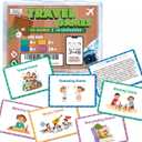 2 x Travel Games Portable Set for Kids Ages 5-10, 54 Family Group Road Trip Games Activities, Online Content Included