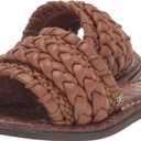 Sam Edelman Women's Giada Flat Sandal (5.5, Light Cuoio Brown)