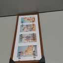 decorUhome 8x20 Picture Frames Collage Wall Decor, Display 4Pcs 4x6 Photos with Mat or 1Pcs 8x20 Unmatted, 4 4x6 Collage Picture Frames for Wall Mounting, Brown