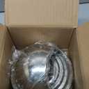 Dryer Vent Cover Outside 4 Inch with Damper,Hon&Guan Round Wall Vent Cover Dryer Exhaust Vent-304 Stainless Steel (Sliver)