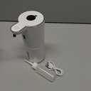 Automatic Liquid Soap Dispenser 12.8oz, Rechargeable & 6 Levels Soap Adjustable with Digital Display, Wall Mount, Waterproof, Touchless Hand/Dish Soap Dispenser for Kitchen, Bathroom, Hotel (White)