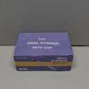 50 Pcs 1ml Syringes with Caps Oral Dispenser Individually Sterile Warpped for Medicine Dropper, Colostrum Collect Feeding Pets, Liquid