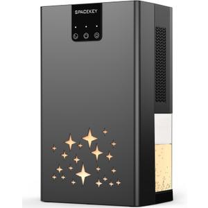 Dehumidifier, 95 OZ Water Tank Dehumidifiers for Home, 1000 sq. ft. Dehumidifier for Basement Bathroom Bedroom with Auto Shut Off, 7 Colors LED Light, Quiet Dehumidifiers with Sleep Mode, Black