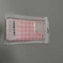 YUANLI Compatible with iPhone 14 Pro Case Plaid Lattice Checkered Gingham Phone Case for Women Girl Soft TPU Shockproof Protection Cover - Pink