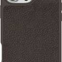 Incase ICON Case with Woolenex for iPhone 16 Pro Max - Durable, Protective, Lightweight, Water-Resistant, Scratch Resistant with Wireless Magsafe Charging - Cocoa Pebbled Plant Leather