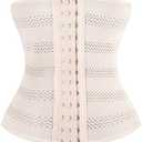 Everbellus Women's Breathable Elastic Corset Waist Trainer Cincher Belt Shapewear S