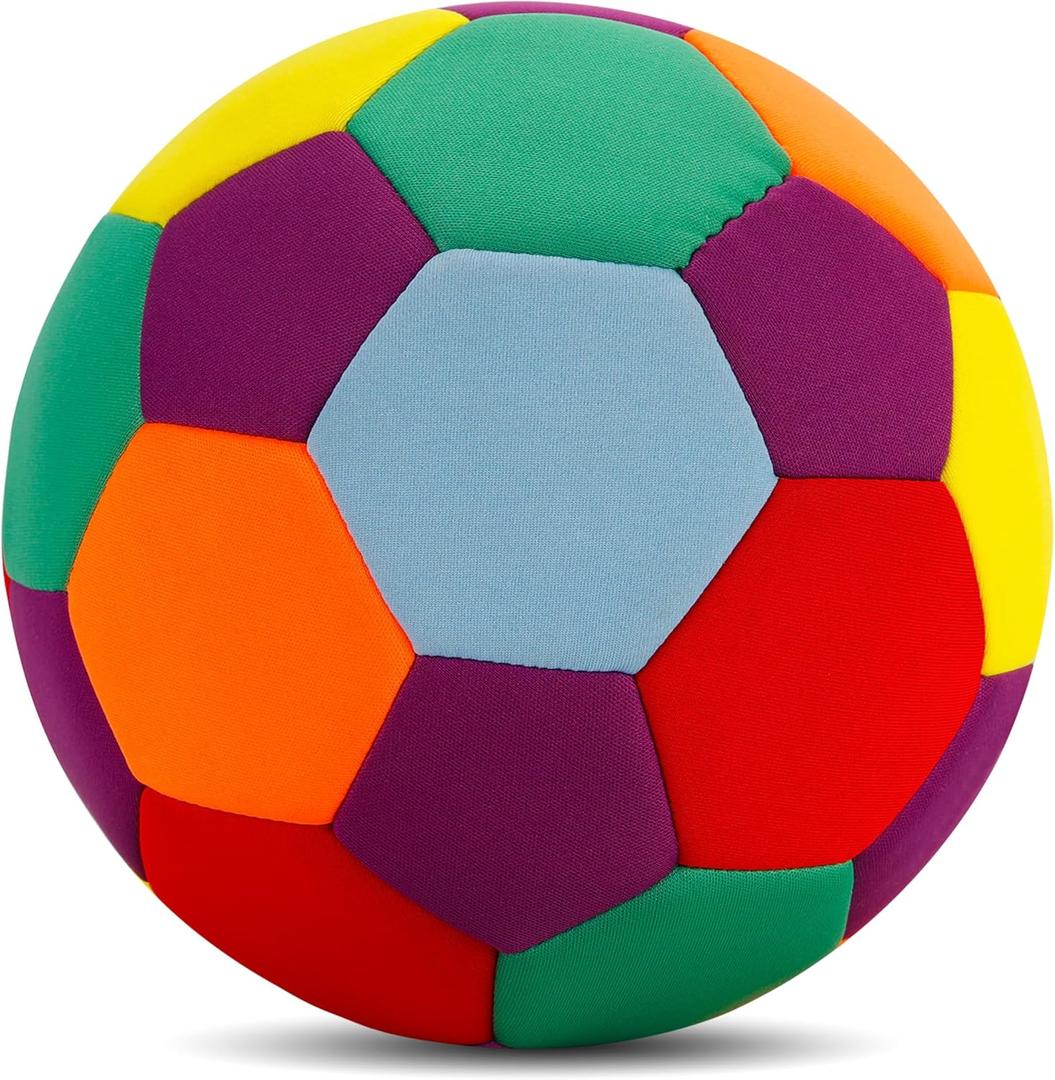 LINKBOY Soft Indoor Soccer Balls for Juggling, Kids Soccer Ball for Inside House and Yard, Size 4
