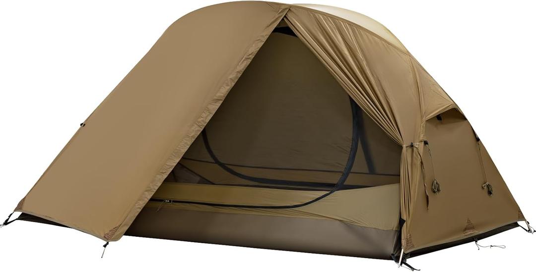 MC TOMOUNT Backpacking Tent Ultralight Nylon 1-2 Person Tent 3.3lbs-4.4lbs for Hiking Camping