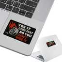 6Pcs Yes It Goes Fast, No You Can't Ride It Sticker - Yes It Goes Fast, No You Can't Ride It Bumper Sticker - 5"x3" Phone Stickers, Premium UV Printing  Vibrant & Long-Lasting Colors Laptop Stickers