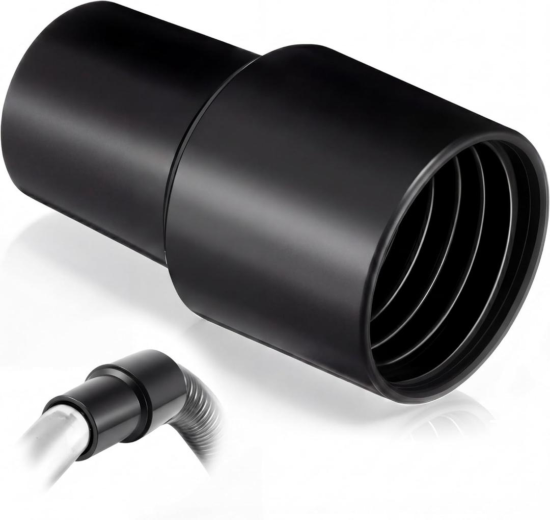 1 Pack Vacuum Threaded Hose Cuff, Press Fit Over 1.5" OD Wand & Fits 1.5" ID Threaded Hose, Compatible with Cen-Tec 65555 and ProTeam 1.5" OD Aluminum Wand, Vacuum Cleaner Connector